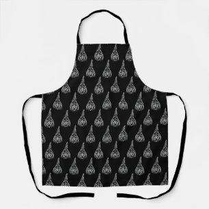 Black and White Tribal Rooster Apron