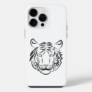 Black and White Tribal Snake iPhone 14 Pro Max Cas Case
