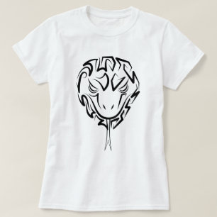 Black and White Tribal Snake T-Shirt