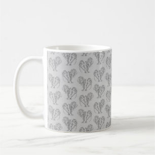 Black and White Tribal Tattoo Manatees Coffee Mug