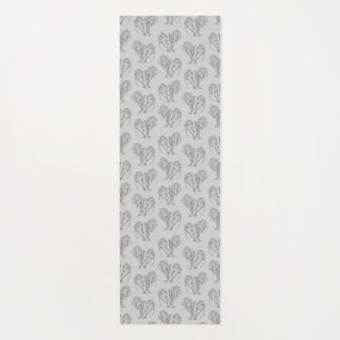 Black and White Tribal Tattoo Manatees Yoga Mat
