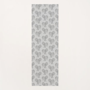 Black and White Tribal Tattoo Manatees Yoga Mat