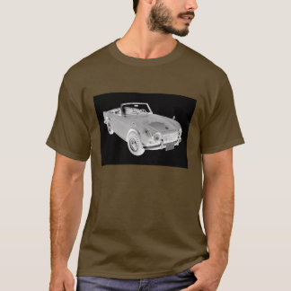 Black And White Triumph Tr4  Sports Car T-Shirt