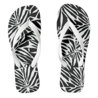 Black And White Tropical Leaf Repeating Pattern