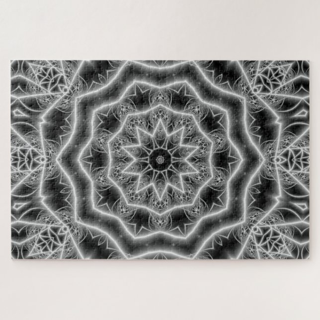 black and white tulips puzzle (Horizontal)