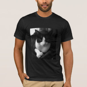 Black and White tuxedo cat T-Shirt