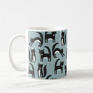 Black and White Tuxedo Cats Coffee Mug