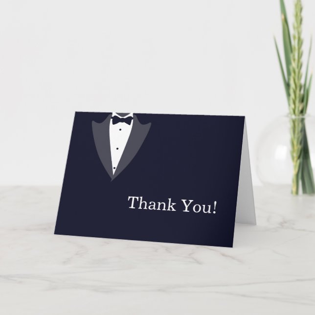 Black and White Tuxedo Thank You (Front)