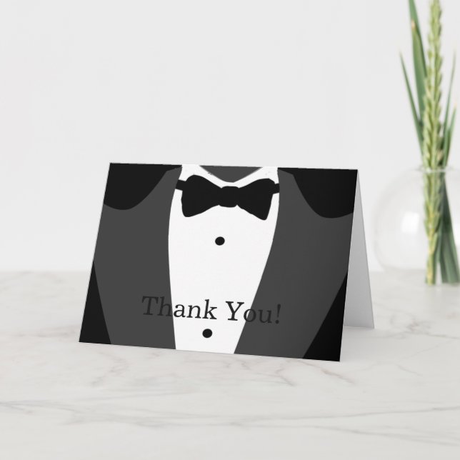 Black and White Tuxedo Thank You (Front)