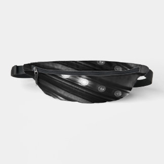 Black and White Twinkle Lights Bum Bags