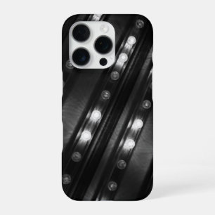 Black and White Twinkle Lights iPhone 16 Pro Case