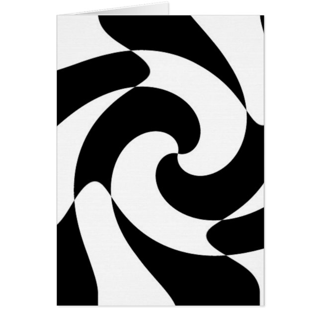 Black And White Twirls (Front)