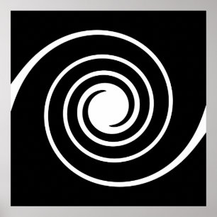 Black and White Twist. Poster