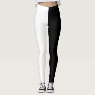 Black and White Two Toned Leggings