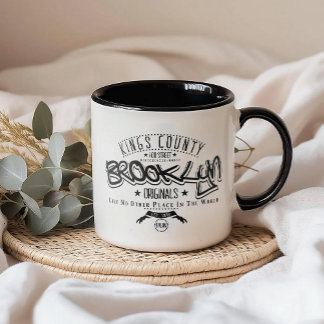 Black and White Urban Typography Mug