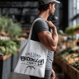 Black And White Urban Typography Tote Bag