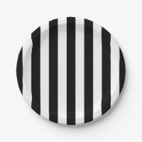Black and White Vertical Referee Stripes