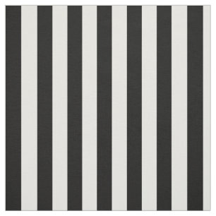 Black and White Vertical Stripes Fabric