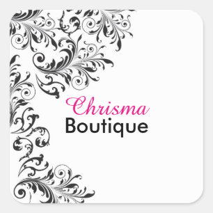 Black and White Vintage Beauty Sticker