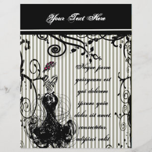 Black and  White Vintage Dress and Hat Flyer