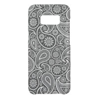 Black & and white vintage paisley pattern