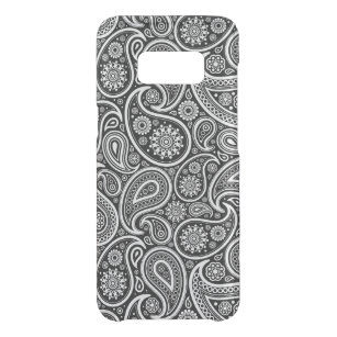 Black & and white vintage paisley pattern uncommon samsung galaxy s8 case