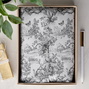Black and White Vintage Tissue Paper