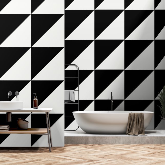 Black and White Wallpaper (Bathroom)