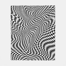Black and White Warped Checkers