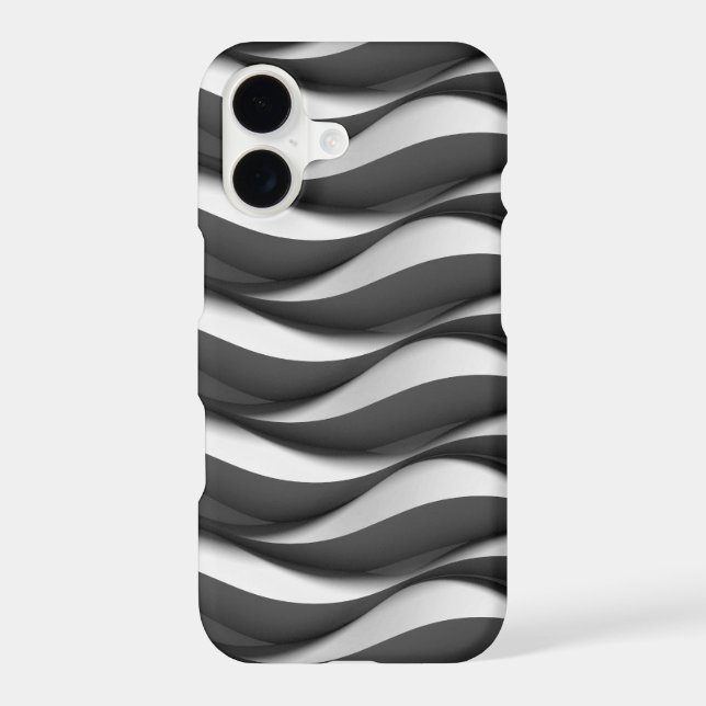 black and white wave pattern (Back)