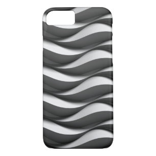 black and white wave pattern iPhone 8/7 case