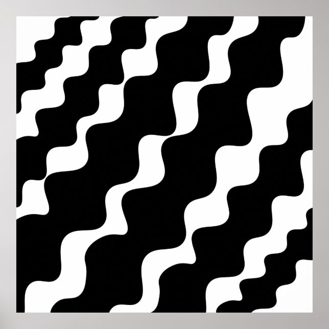 Black and white waves, black waves, black waves  poster (Front)