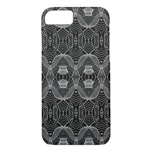 Black and White Waving Pattern iPhone 8/7 Case