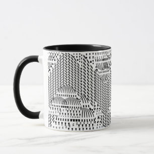 Black and White Wavy Mug