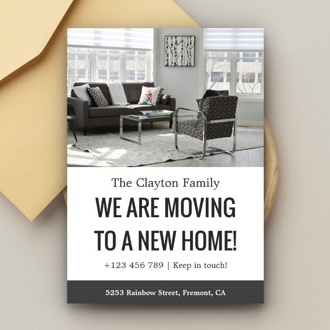 Black and White We Are Moving Announcement (Creator Uploaded)