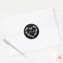black and white wedding