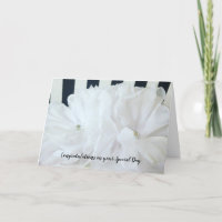 Black and White Wedding Congratulations