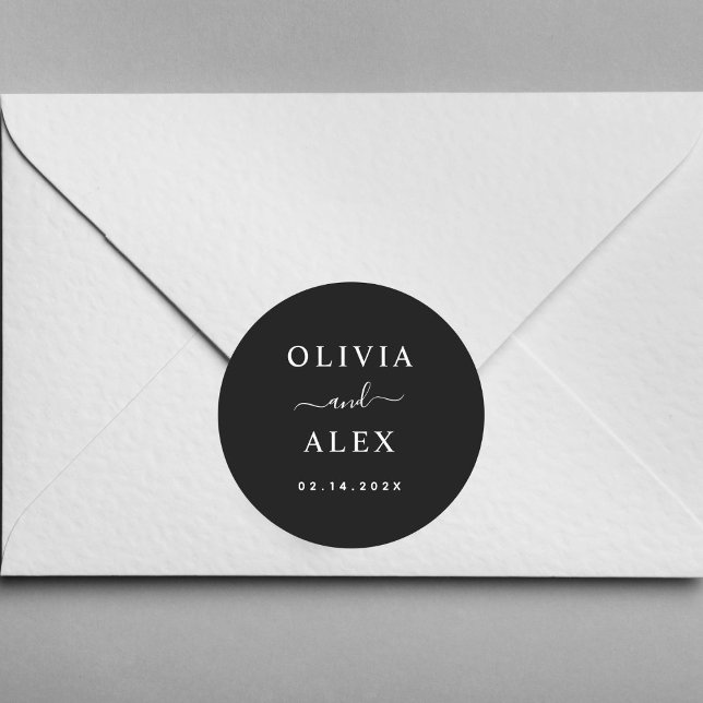 Black and White Wedding Envelope Seals (Creator Uploaded)