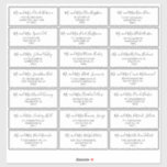 Black and White Wedding Guest Address Label<br><div class="desc">This black and white wedding guest address label is perfect for a simple wedding. The design features a beautiful calligraphy front in a white background to embellish your event.</div>