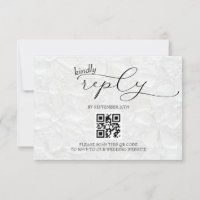 Black and White Wedding Modern Simple QR