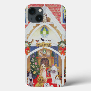 Black and white whiskers iPhone 13 case