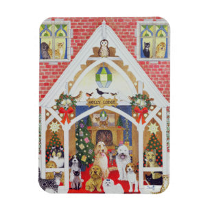 Black and white whiskers magnet