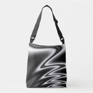 Black and White Wiggle Crossbody Bag