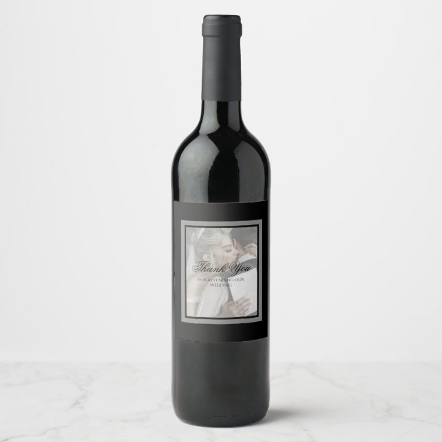 Black and white wine label (Front)