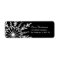 Black and White Winter Snowflake Return Address