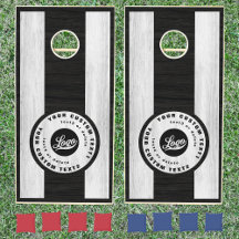 Black and White Wood Boards Company Logo Business