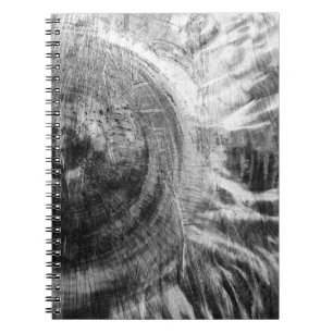 Black and white wood texture notebook