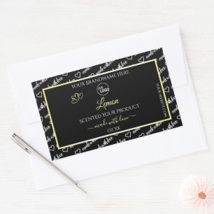 Black and White Word Art Cream Product Labels Logo
