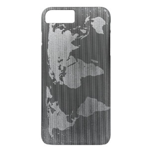 Black and white world map iPhone 8 plus/7 plus case