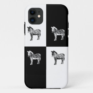 Black and white zebra Case-Mate iPhone case